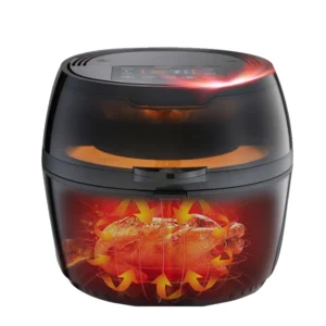 8L Visual Transparent Electric Air Fryer Oven Multifunction LCD/LED Digital Touch Screen Big Cooker Oil Free Oilless  CV-F032