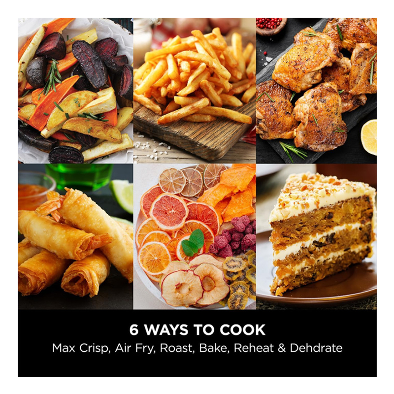 Dual-Zone Air Fryer with Transparent Window & Independent Temperature Control – 8L Digital Display Multifunction Oven CV-F910