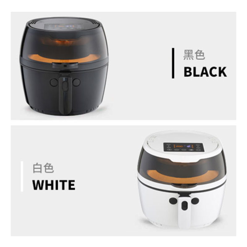 8L Visual Transparent Electric Air Fryer Oven Multifunction LCD/LED Digital Touch Screen Big Cooker Oil Free Oilless  CV-F032